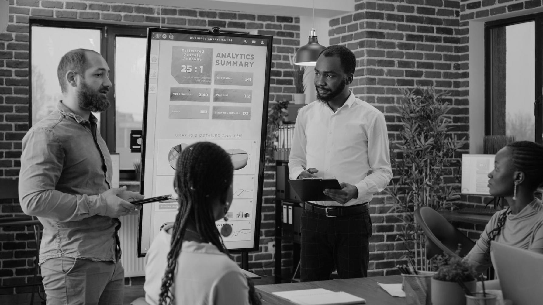 Espacio de trabajo moderno representando la metodología colaborativa de zerythomiraq